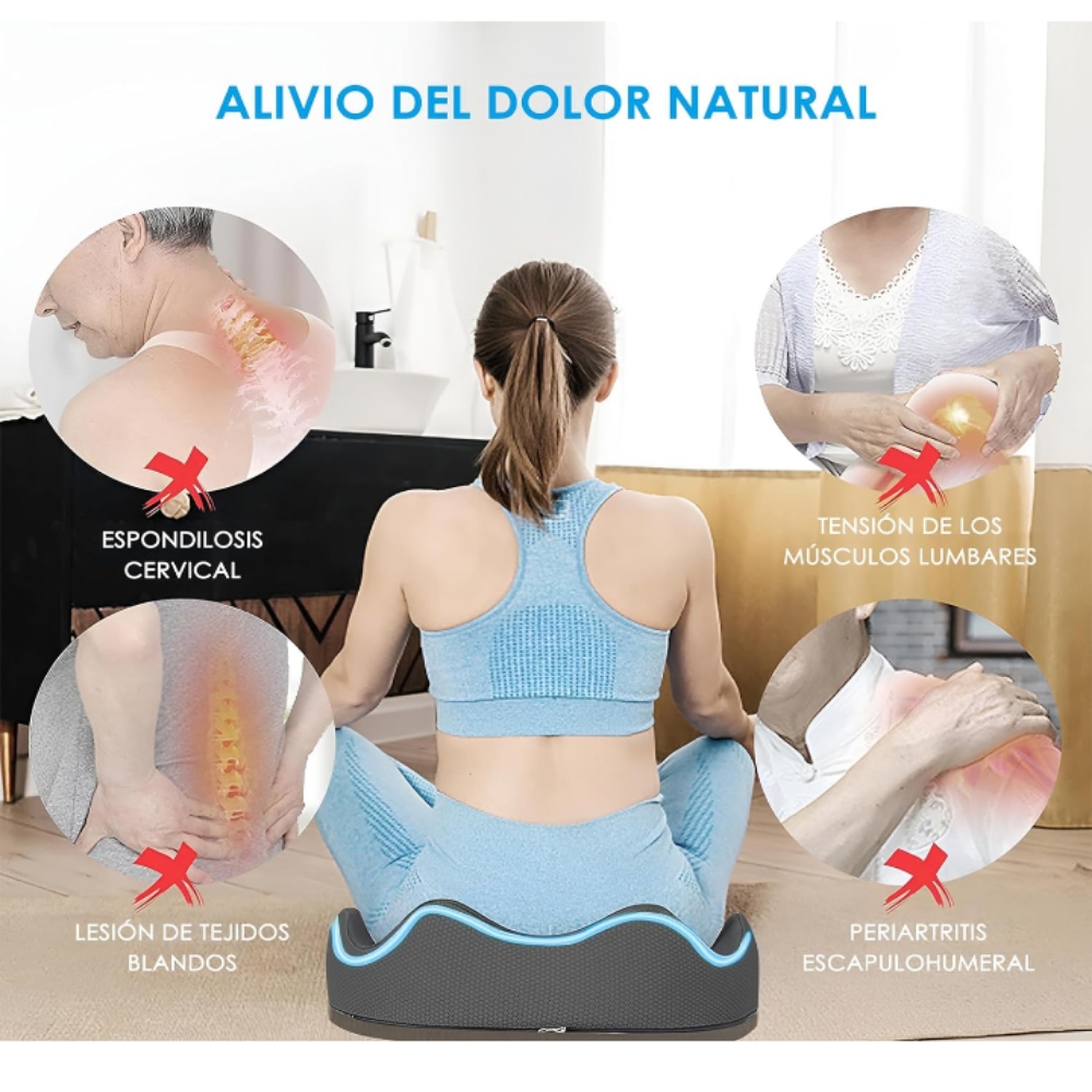 Cojín lumbar ortopedico coxis ciática postura 