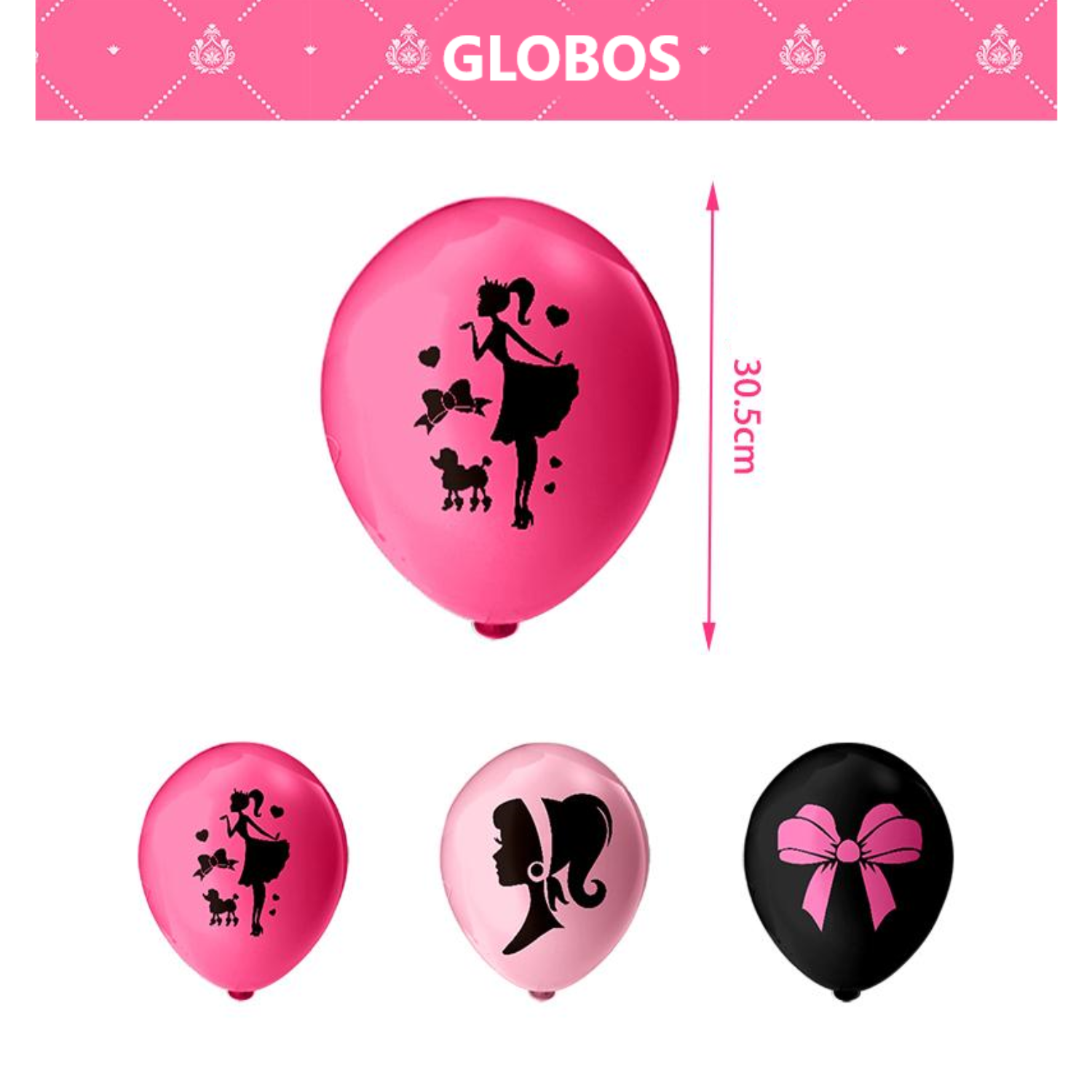 Globos Cumpleaños Decoración Alusivo De Barbie Kit Fiesta