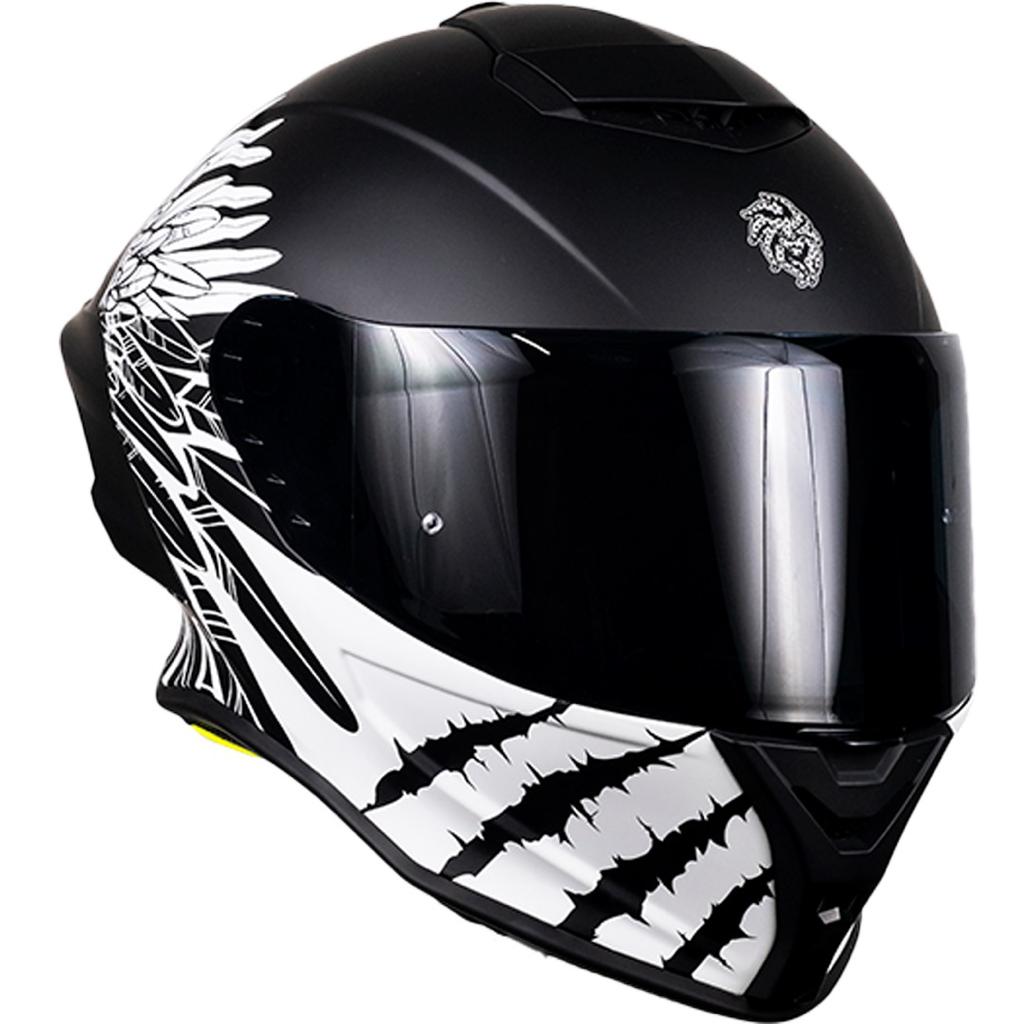 CASCO KOV BUSTER LIBERTY NEGRO/BLANCO DEPORTIVO AERODINAMICO CERTIFICADO DOT 