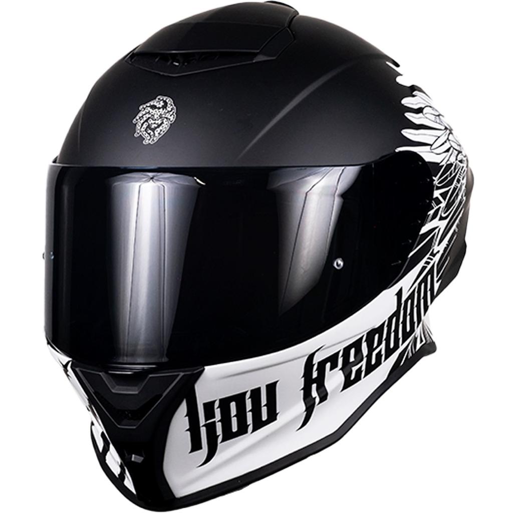 CASCO KOV BUSTER LIBERTY NEGRO/BLANCO DEPORTIVO AERODINAMICO CERTIFICADO DOT 