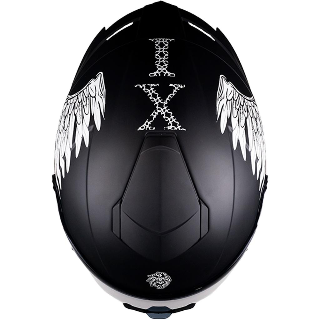 CASCO KOV BUSTER LIBERTY NEGRO/BLANCO DEPORTIVO AERODINAMICO CERTIFICADO DOT 