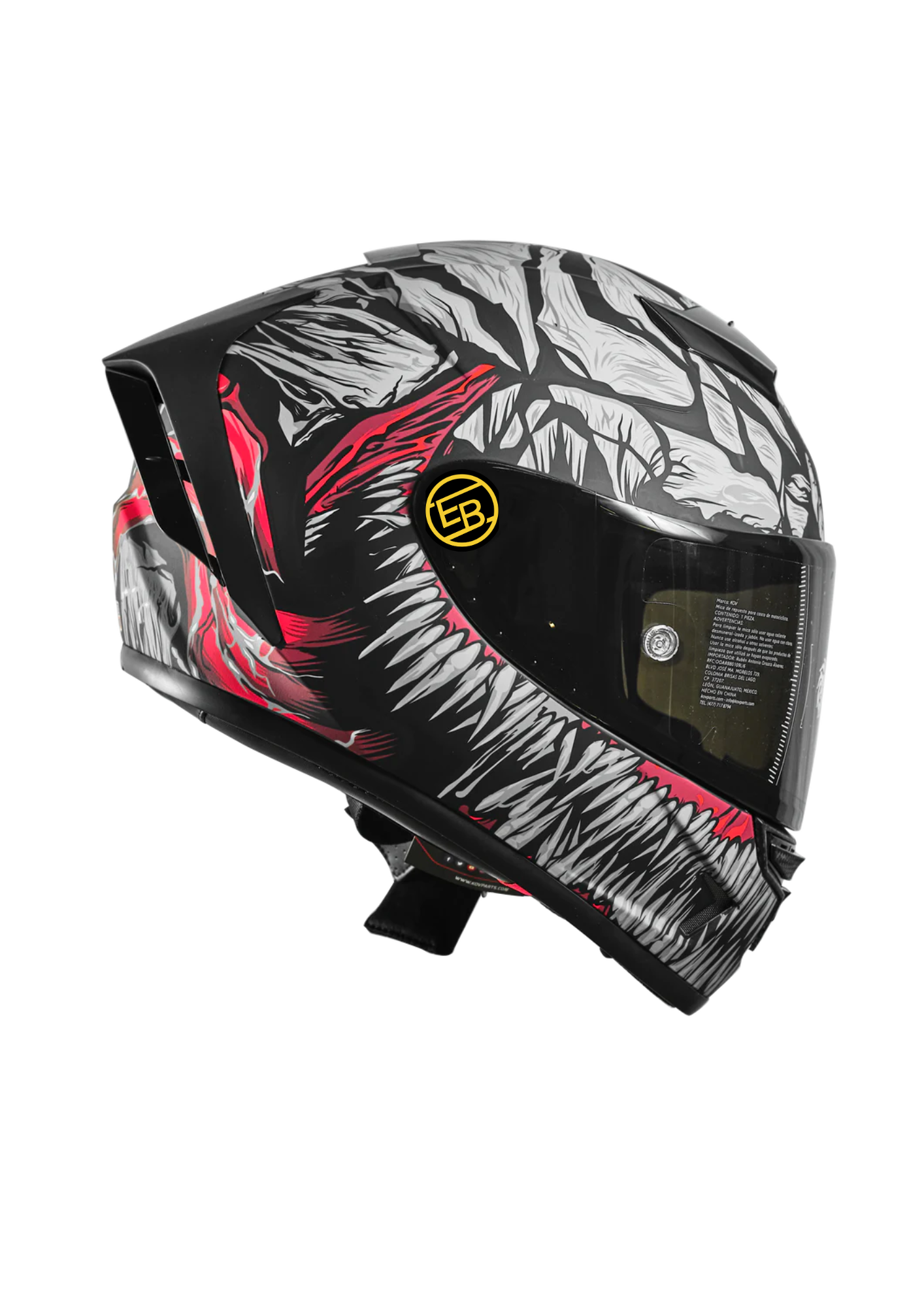 CASCO CERRADO KOV AIRCUT CARNIVOR NEGRO MOTO