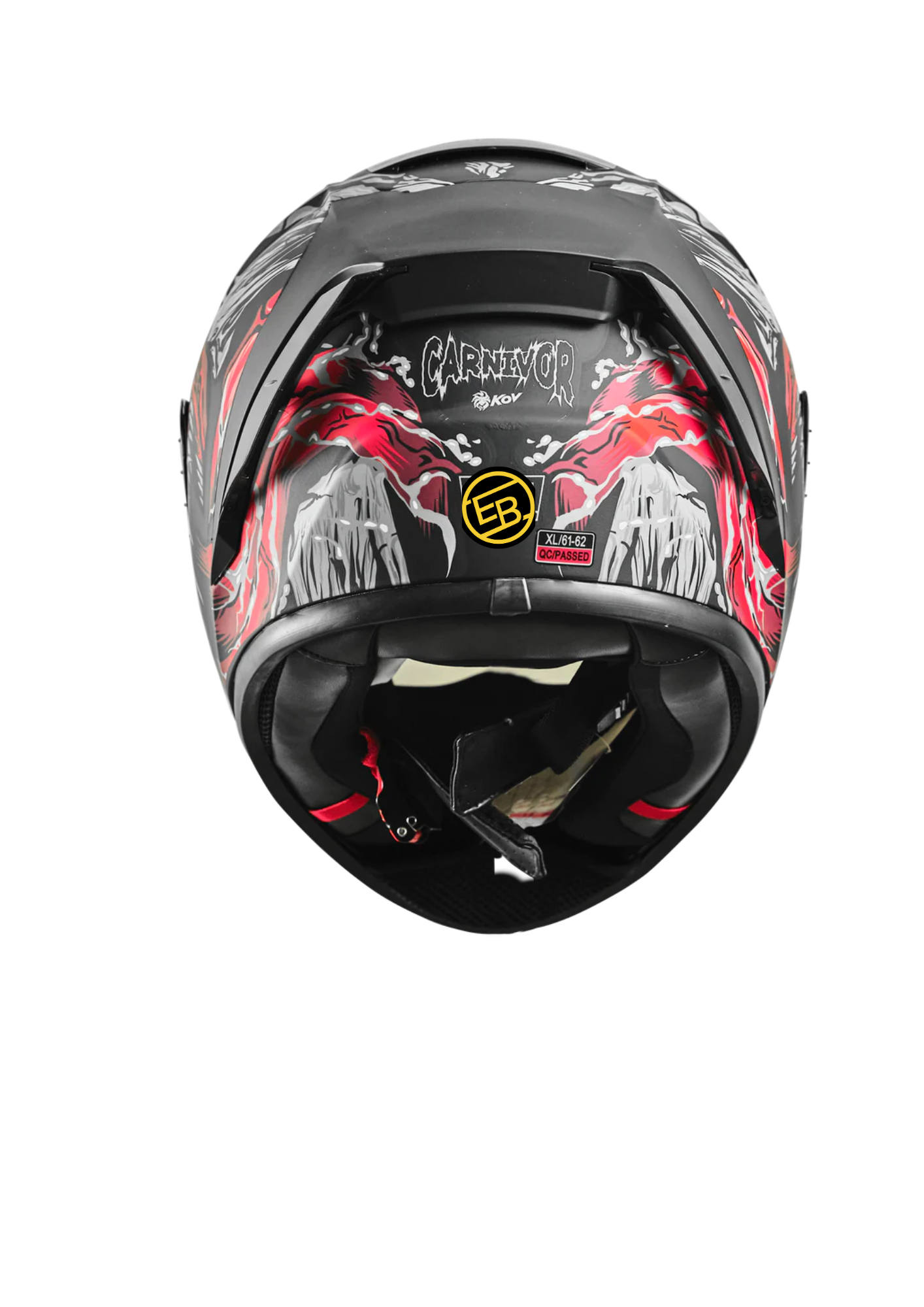 CASCO CERRADO KOV AIRCUT CARNIVOR NEGRO MOTO