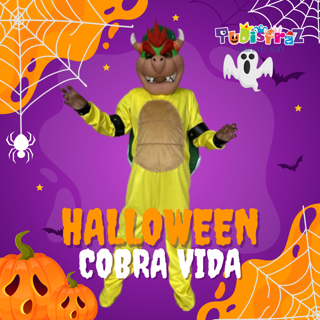 Disfraz Monstruo del Castillo - Disfraces Personajes Mario Bros - Cosplay Bowser