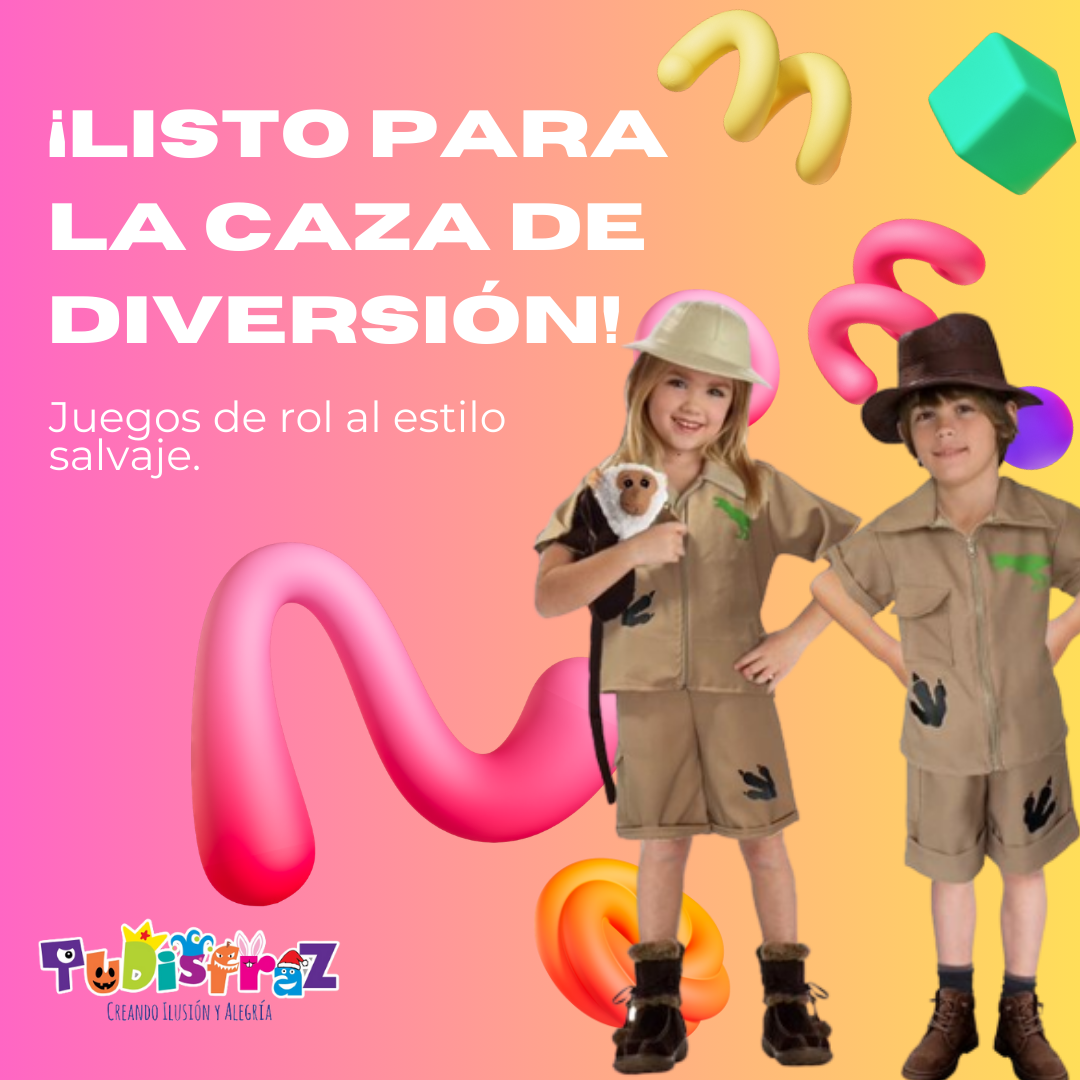 Disfraz de Explorador - Disfraces Safari - Traje Cazador Exploradora para  Niñas