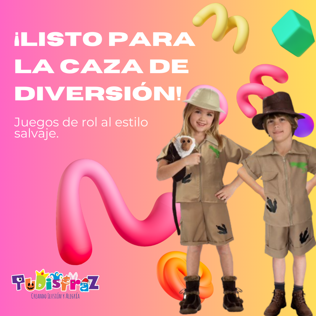 Disfraz de Explorador - Disfraces Safari - Traje Cazador Exploradora para Niñas