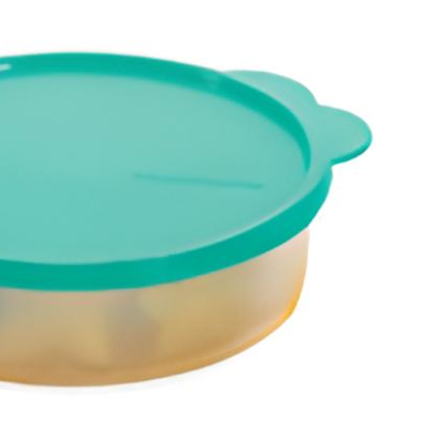 Refriredondo Mediano Transparente / Azul 410ml Tupperware