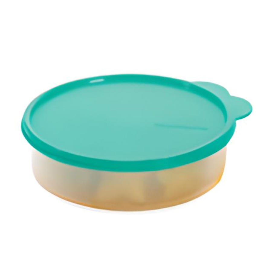 Refriredondo Mediano Transparente / Azul 410ml Tupperware