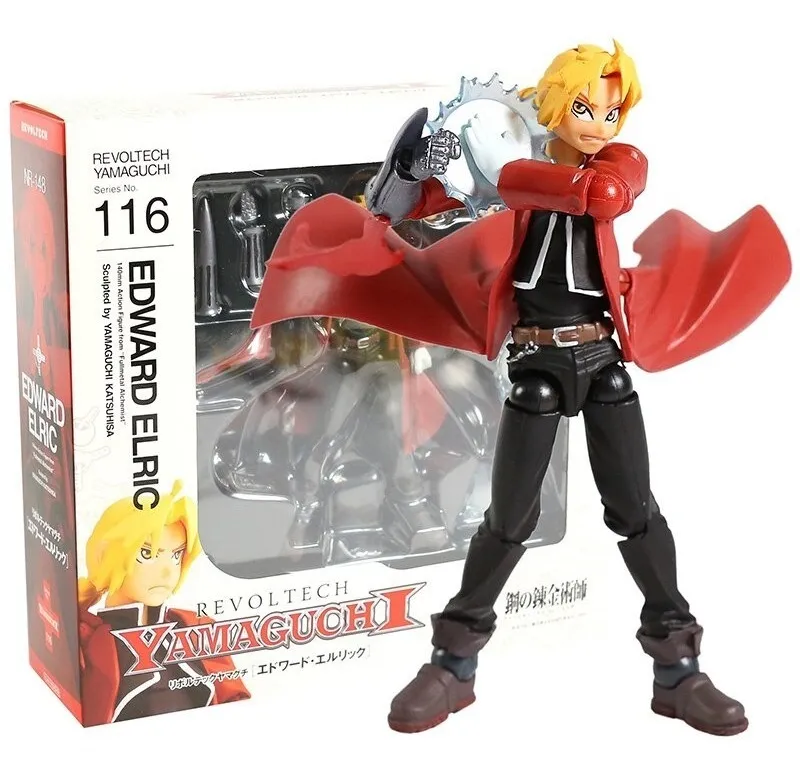 Edward Elric Fullmetal Alchemist Revoltech Figura Anime
