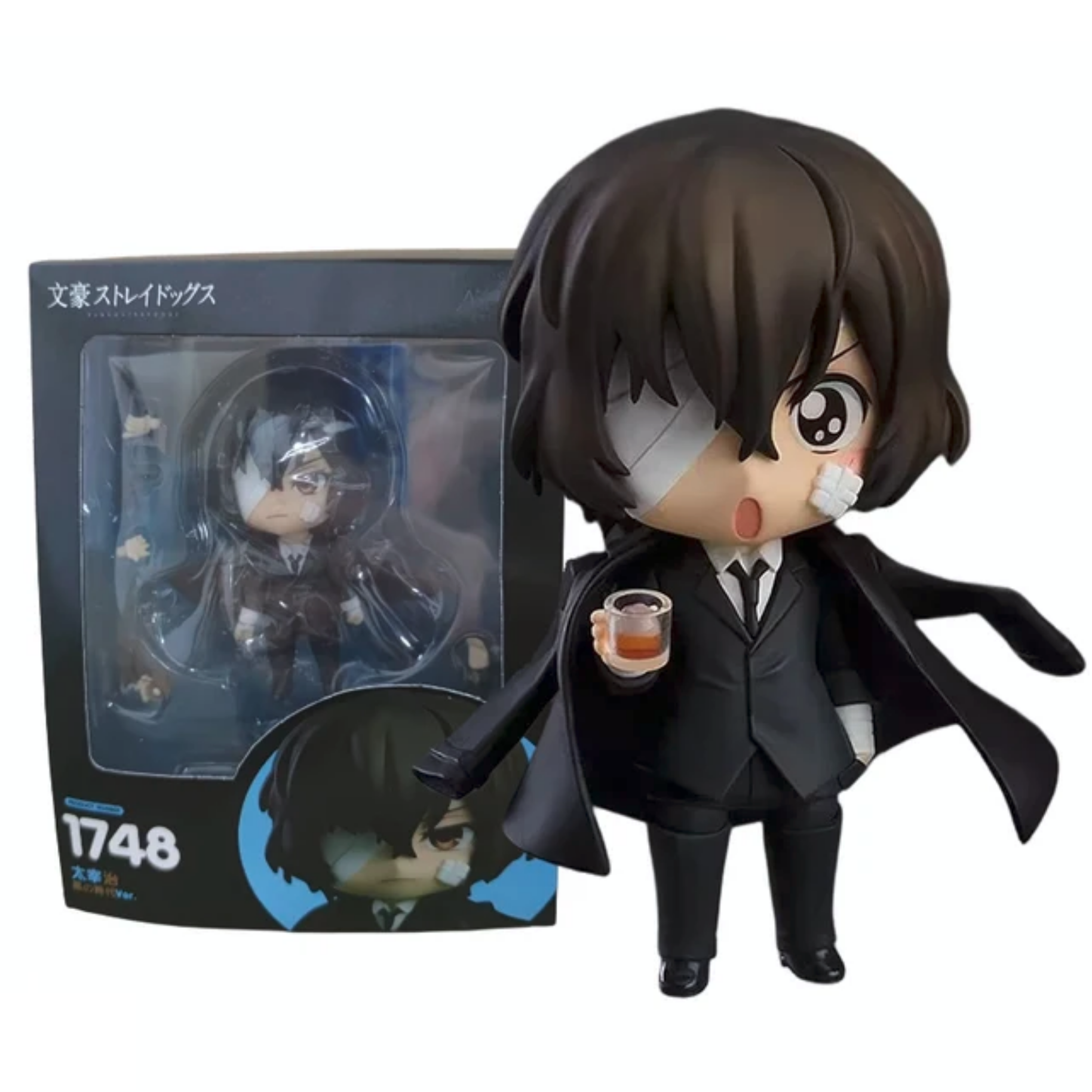 Osamu Dazai Dark Era 1748 Bungo Stray Dogs Nendoroid Figura