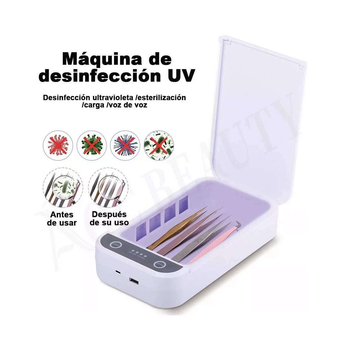 Esterilizador De Caja Uv Led Herramientas Desinfeccion