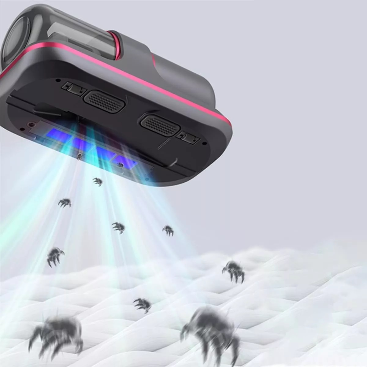 Aspirador Cama 8000pa Luz Uv Desinfectante Eliminación Ácaro