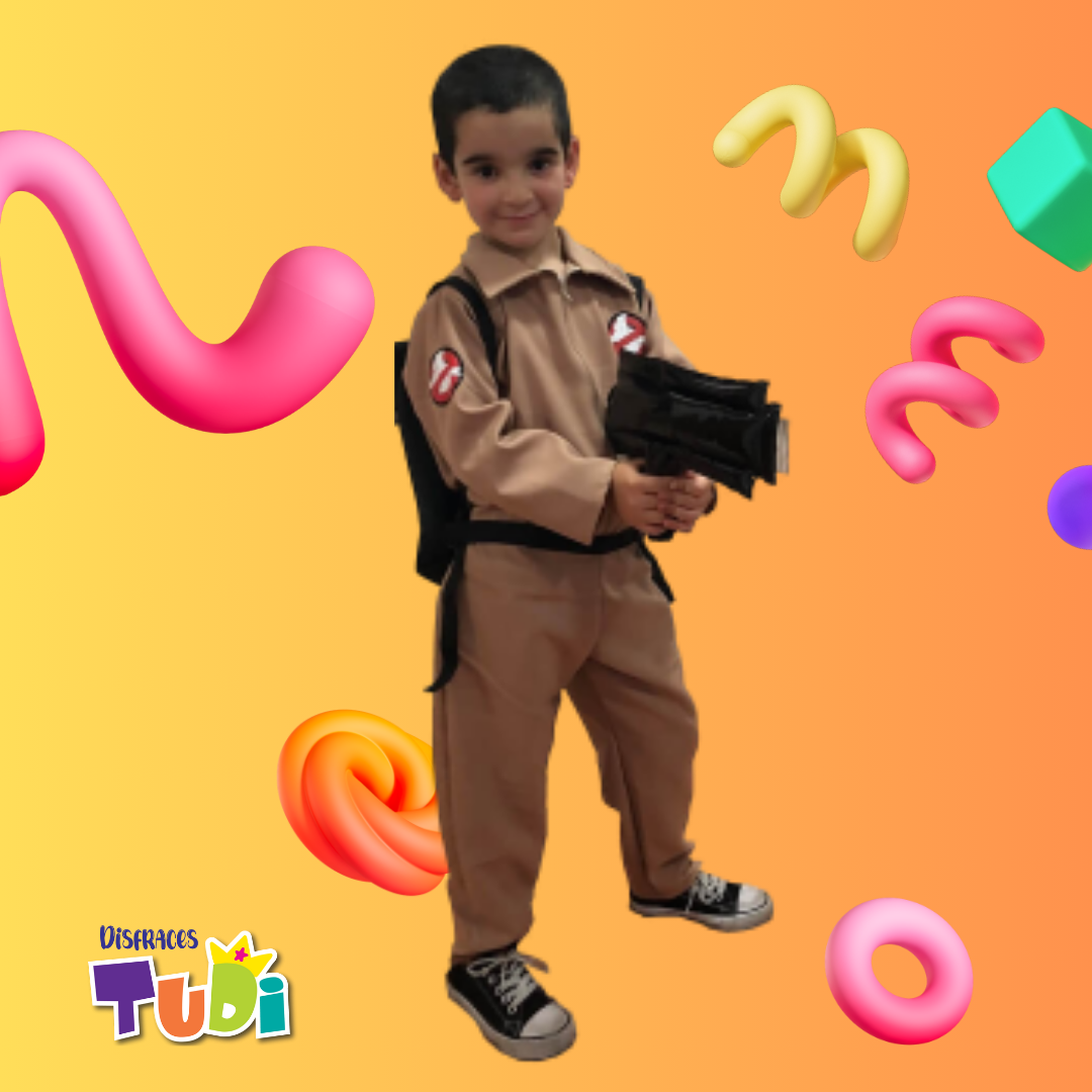 Disfraz Caza Fantasma - Disfraces Ghostbusters Halloween - Traje Cazafantasmas