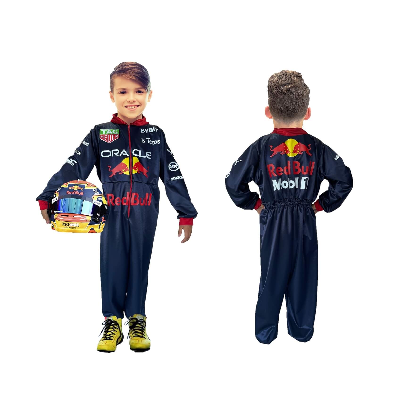 Disfraz de Piloto de Carreras F1 Disfraces Formula 1 RedBull Uniforme Checo-Max