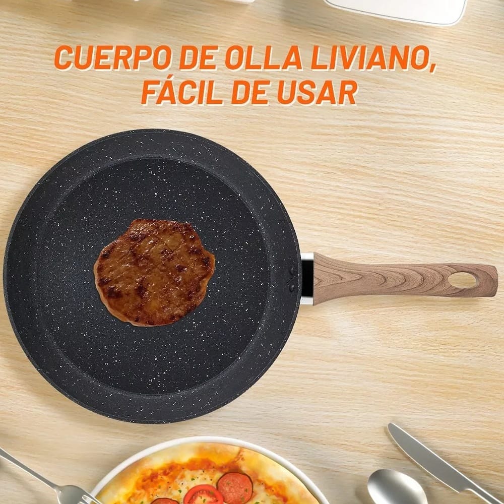 Sartén Antiadherente Cocina Menaje 20cm Aluminio De Sartenes