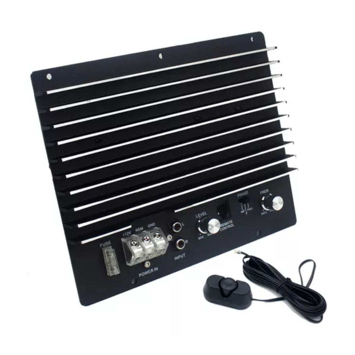 Amplificador De Audio Estéreo 12v 1500w Subwoofer negro