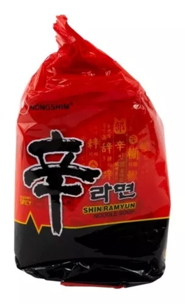Ramen Coreano Nongshim Shin Ramyun 4 Pack 