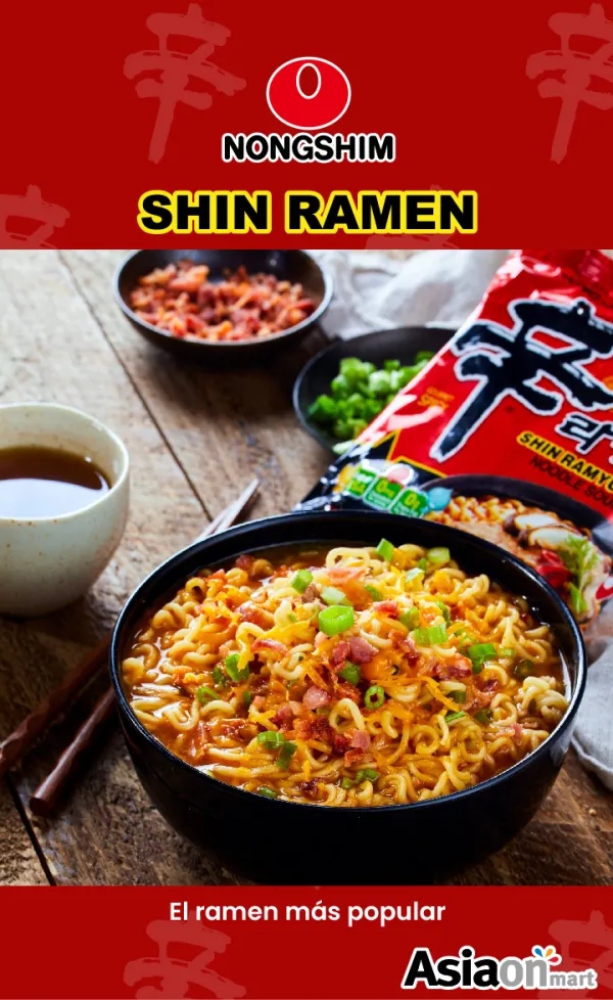 Ramen Coreano Nongshim Shin Ramyun 4 Pack 
