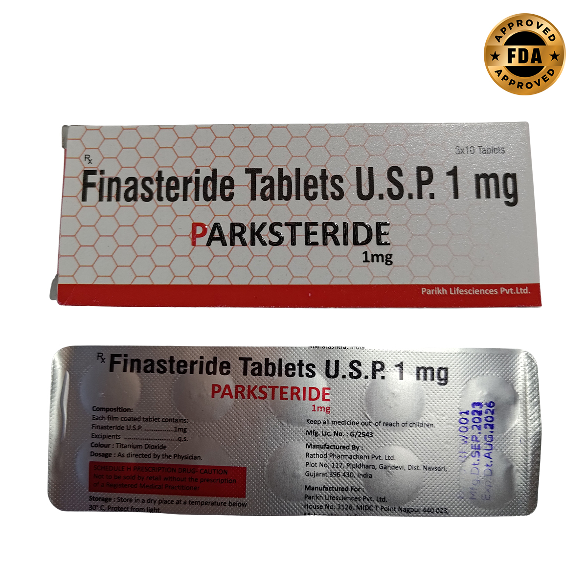FINASTERIDA 1MG 30 TABLETAS