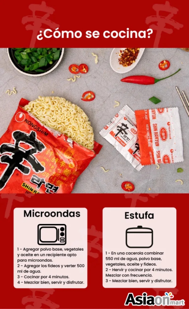 Ramen Coreano Nongshim Shin Ramyun 4 Pack 