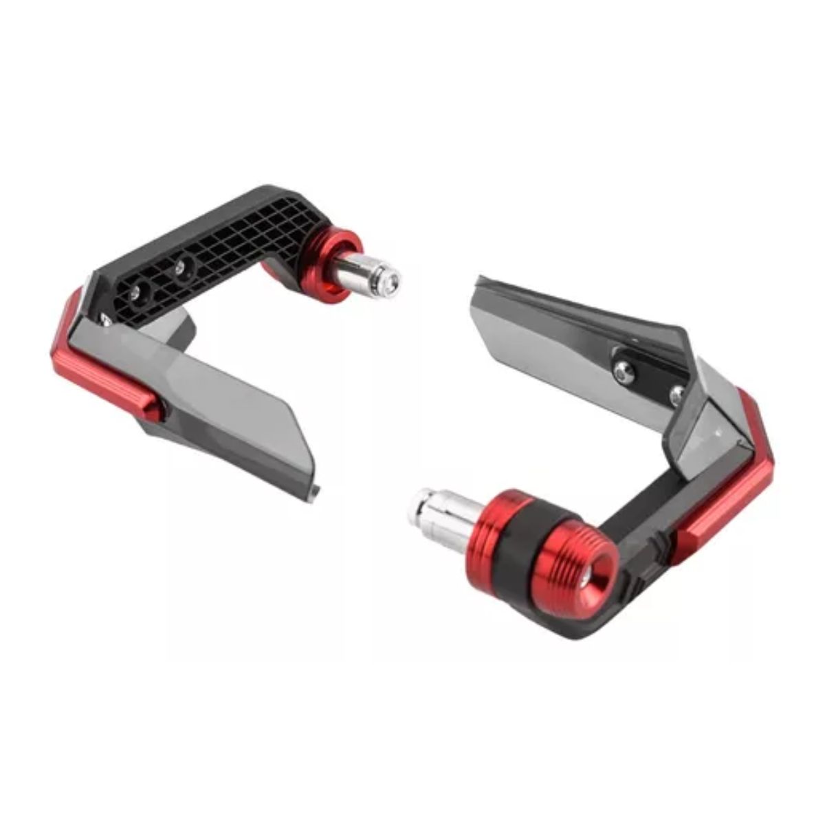 Cubre Puños Hand Guard Alma Metalica Italika Ns Yamaha Ktm Rojo