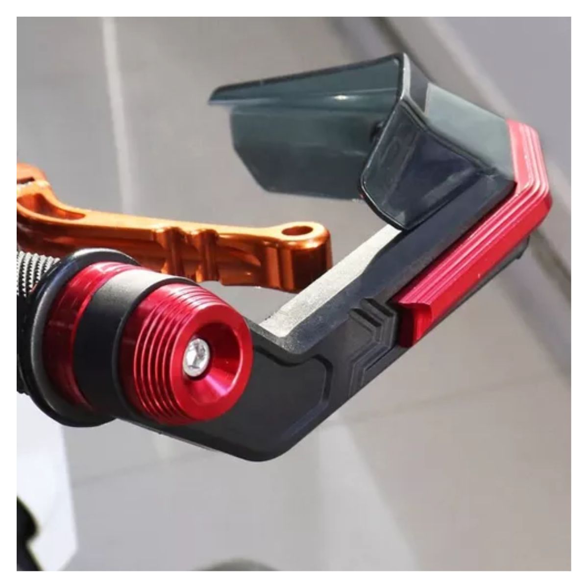 Cubre Puños Hand Guard Alma Metalica Italika Ns Yamaha Ktm Rojo