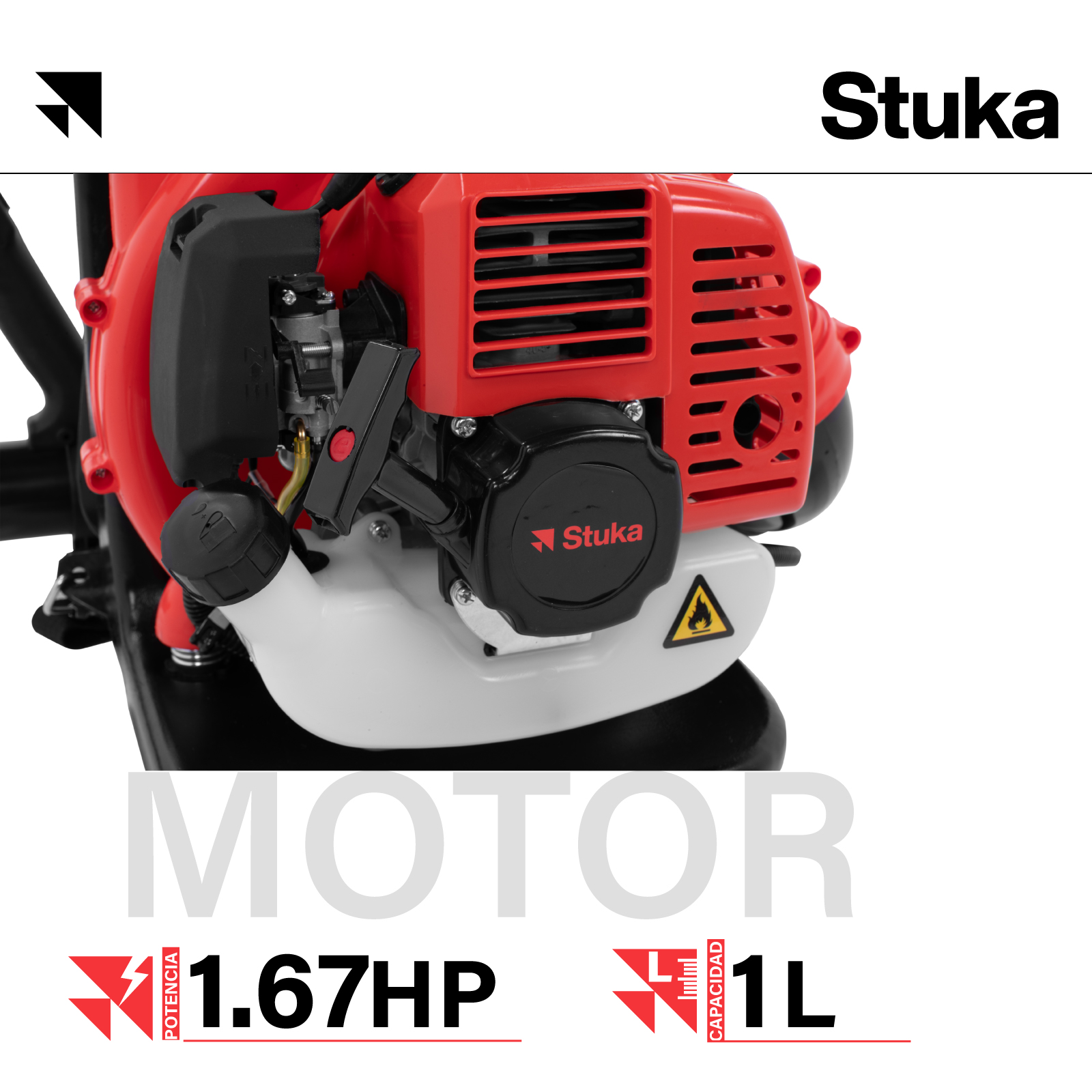 Mochila sopladora de aire 720m3/h | 2800rpm | Kit soplador de hojas a gasolina de 10 Kg para un alto rendimiento | multiusos |