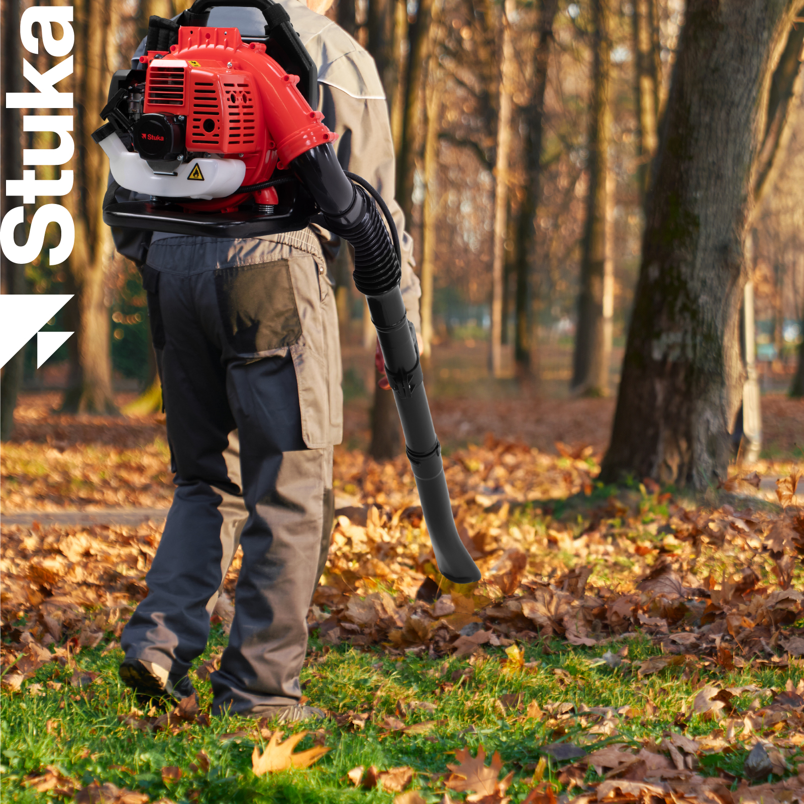 Mochila sopladora de aire 720m3/h | 2800rpm | Kit soplador de hojas a gasolina de 10 Kg para un alto rendimiento | multiusos |