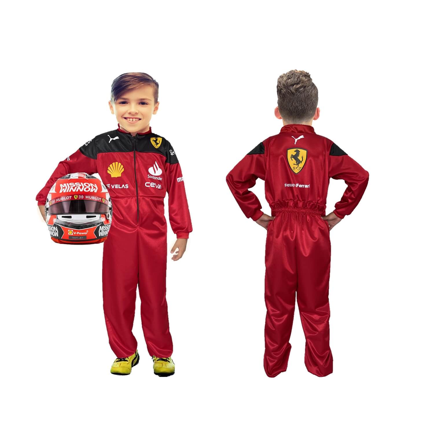 Disfraz de Piloto de Carreras F1 - Uniforme LeClerc Disfraces Formula 1 Ferrari