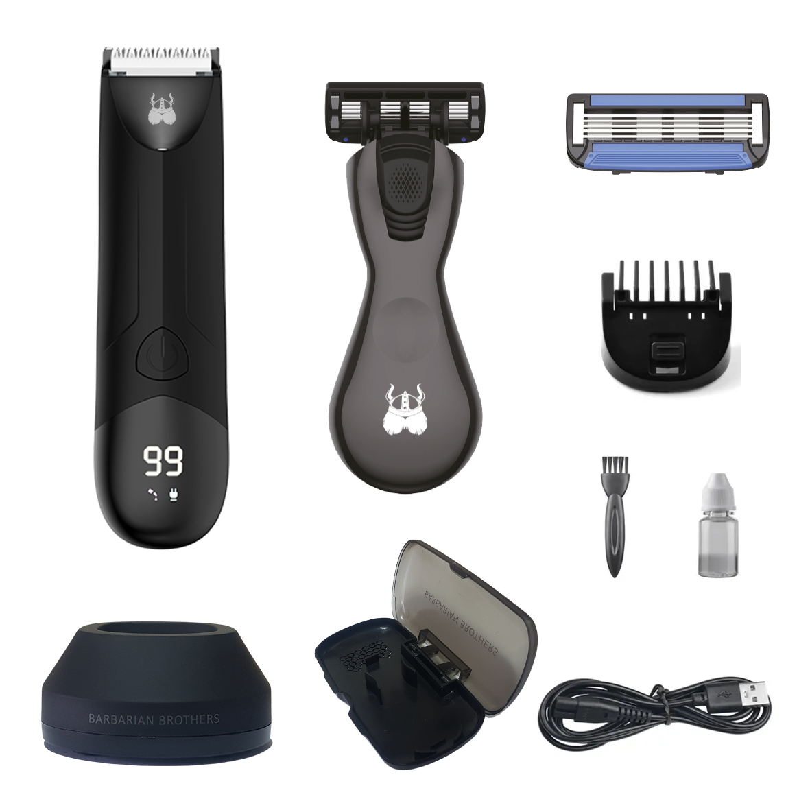 Kit Rasuradora + Rastrillo Hombre Para Ingle