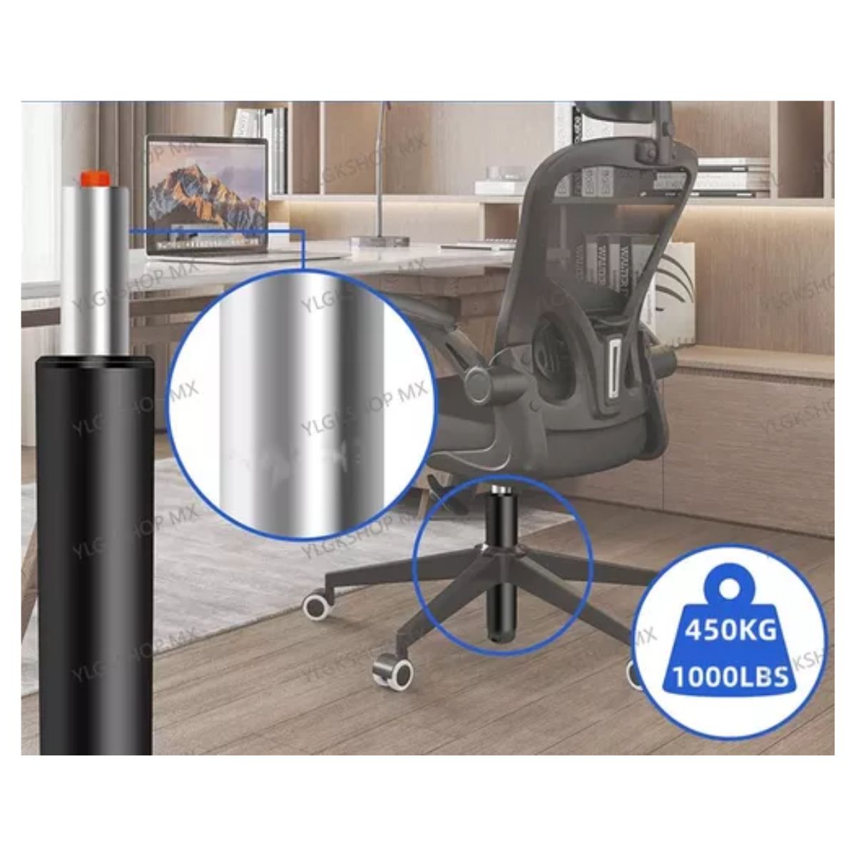 Pistón De La Silla De Oficina Repuestos De La Silla Elevable negro