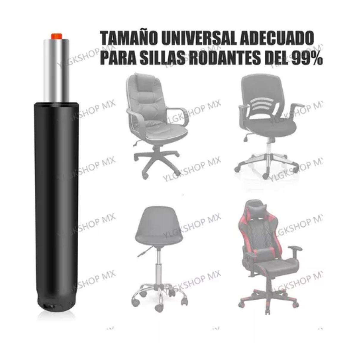 Pistón De La Silla De Oficina Repuestos De La Silla Elevable negro