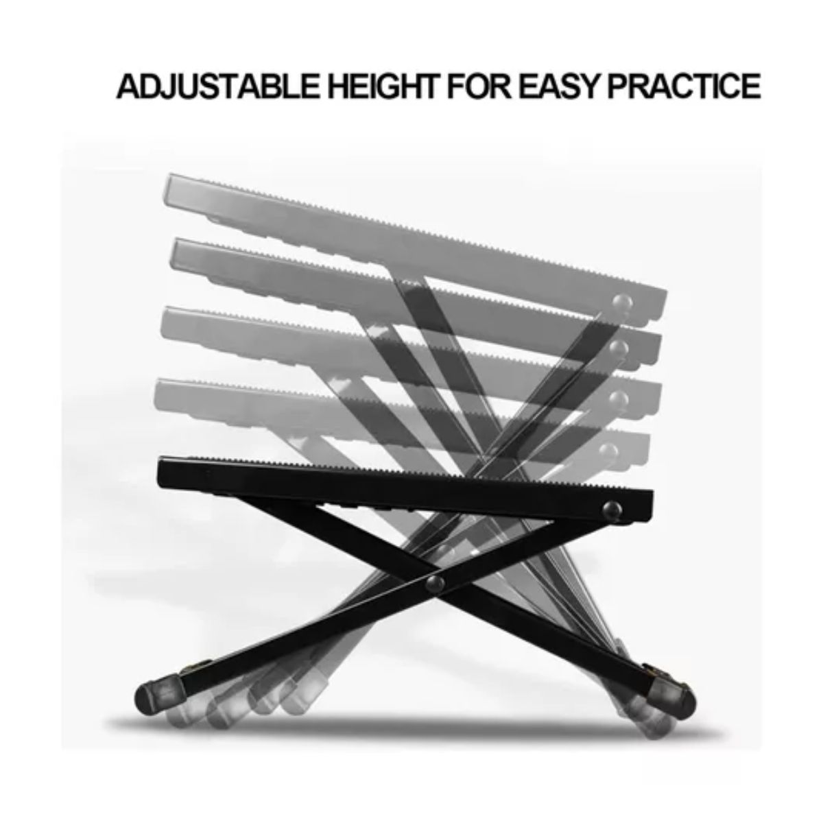 Descansa Pie Posapie Para Guitarra Ajustable negro