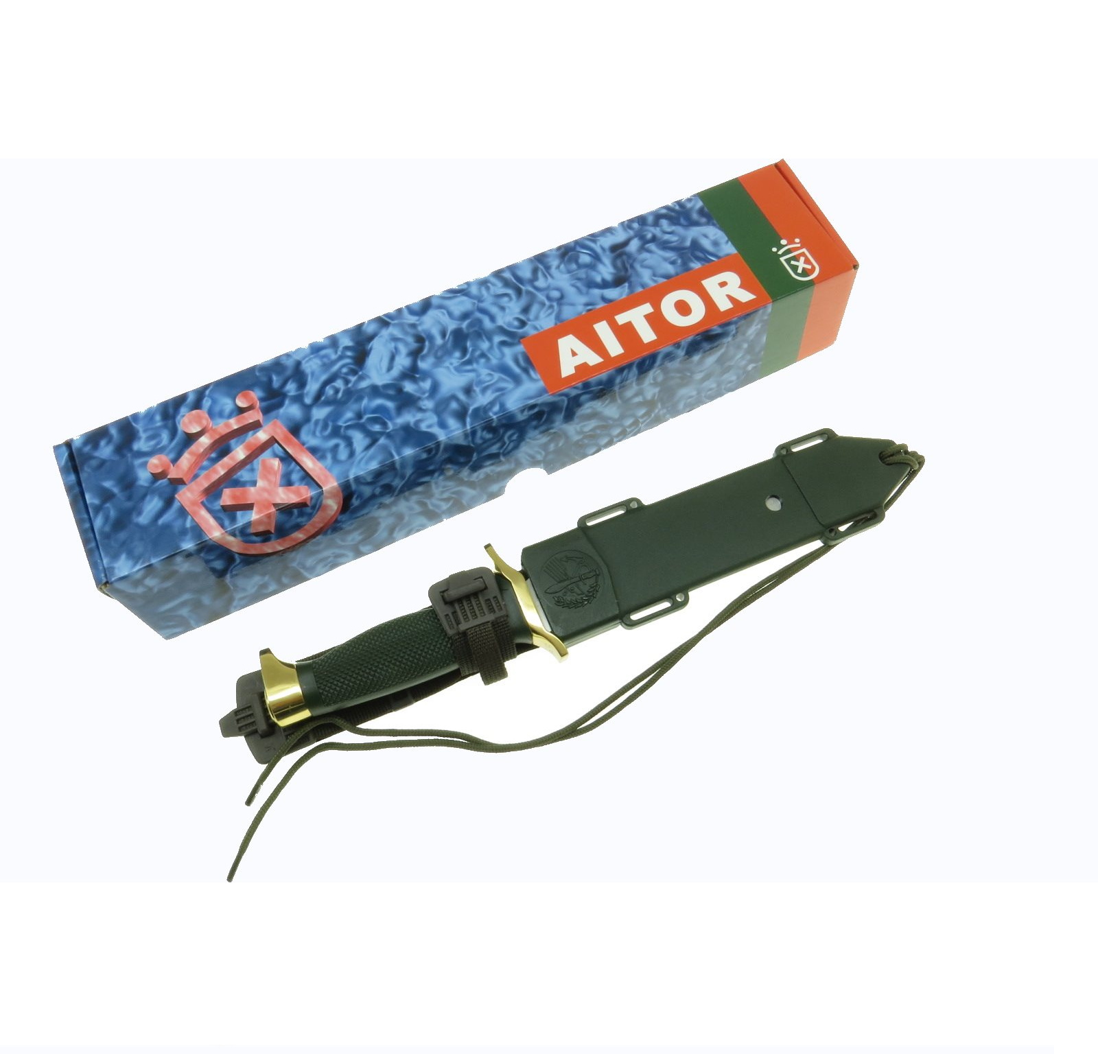 Ai16009 Aitor Oso Blanco Cuchillo Fnda Rigida Con Sierra