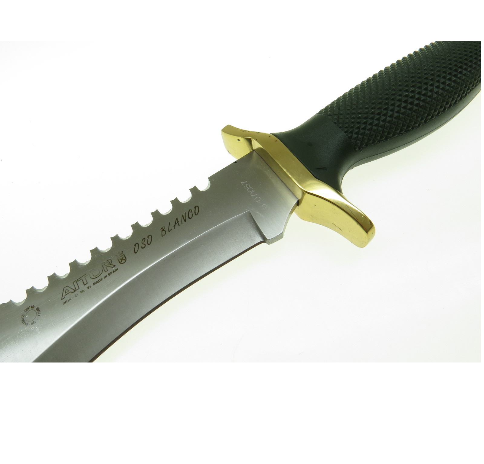Ai16009 Aitor Oso Blanco Cuchillo Fnda Rigida Con Sierra