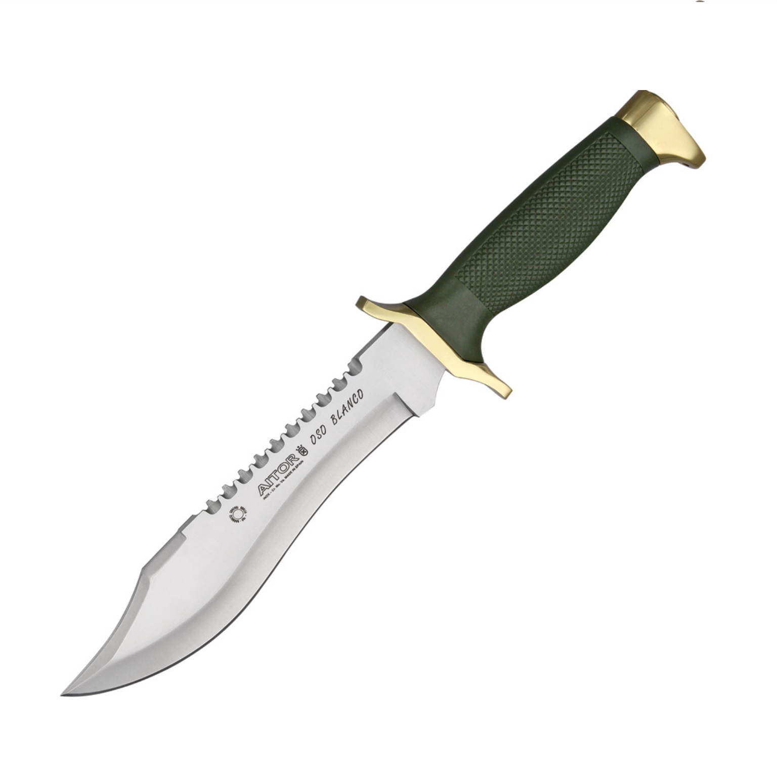 Ai16009 Aitor Oso Blanco Cuchillo Fnda Rigida Con Sierra
