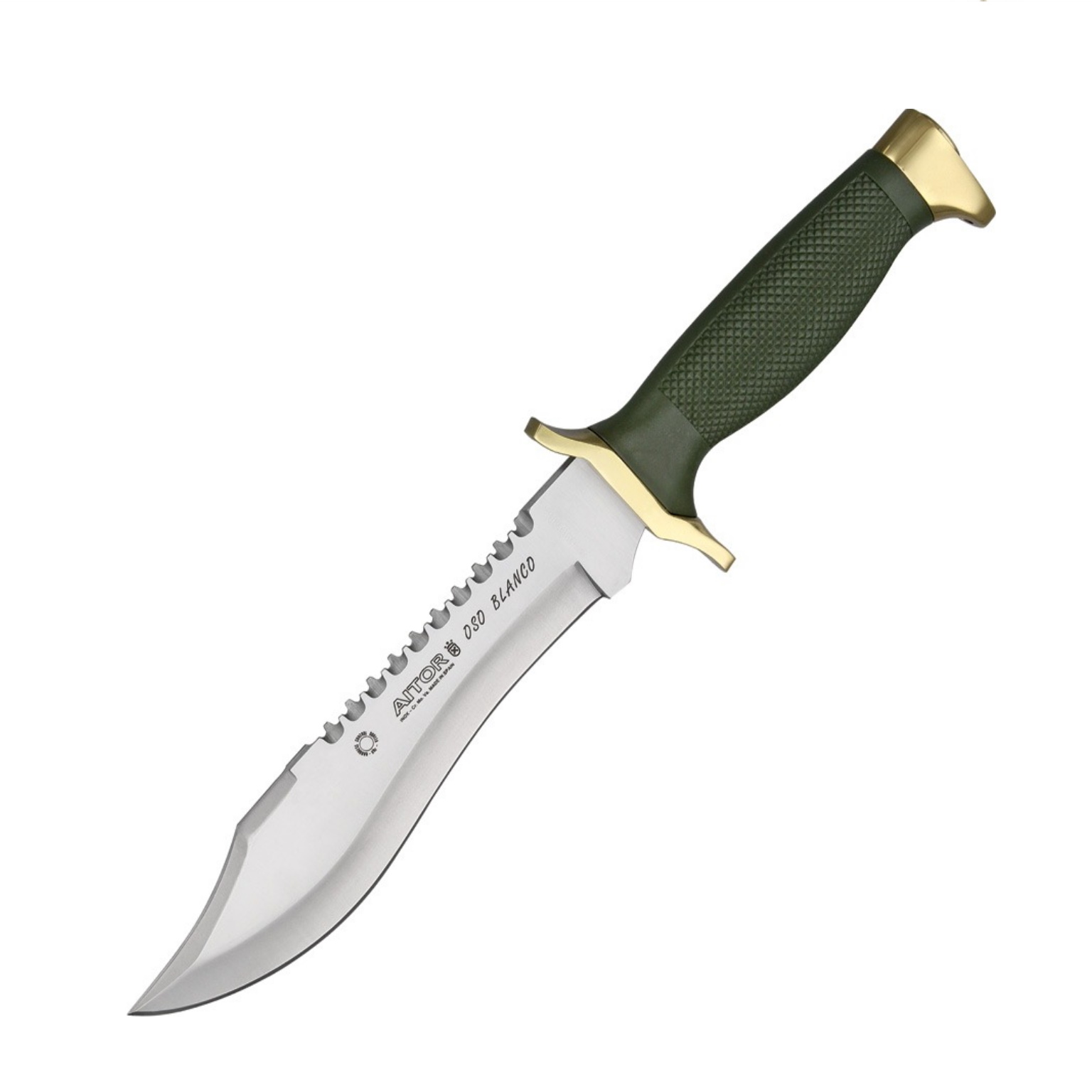 Ai16009 Aitor Oso Blanco Cuchillo Fnda Rigida Con Sierra