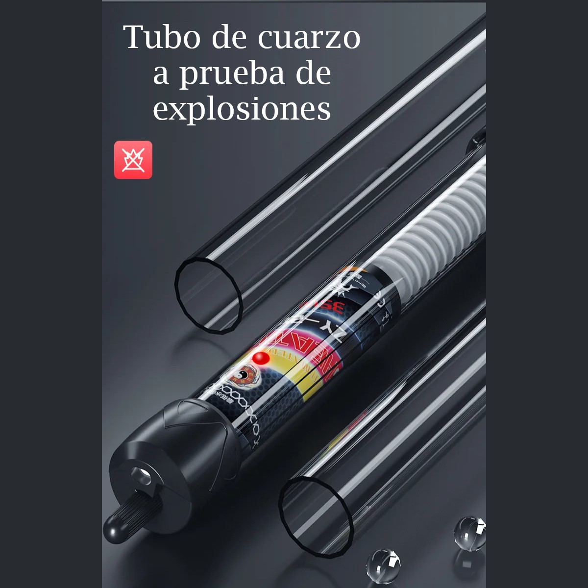 Calentador termostato temperatura ajustable acuario sumergible peces 220W mar agua dulce pecera