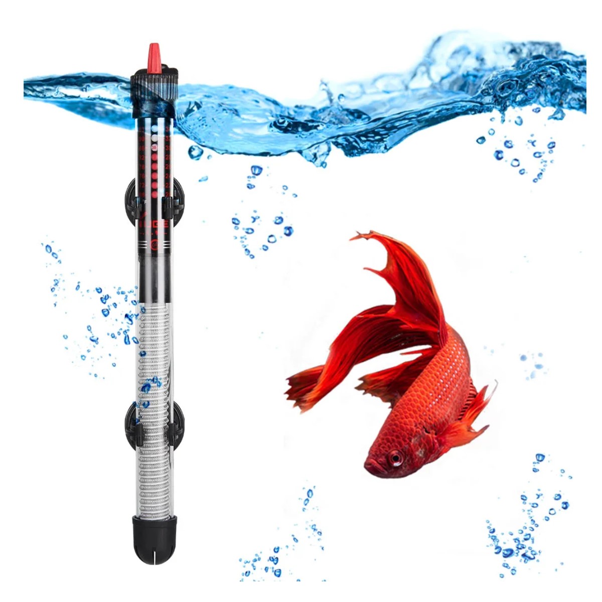 Calentador termostato temperatura ajustable acuario sumergible peces 220W mar agua dulce pecera