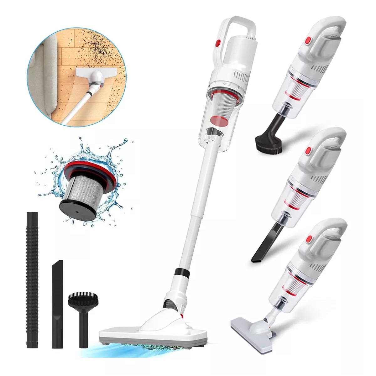 Aspiradora Inalambrica Mano Portátil Multifuncional 3 En 1