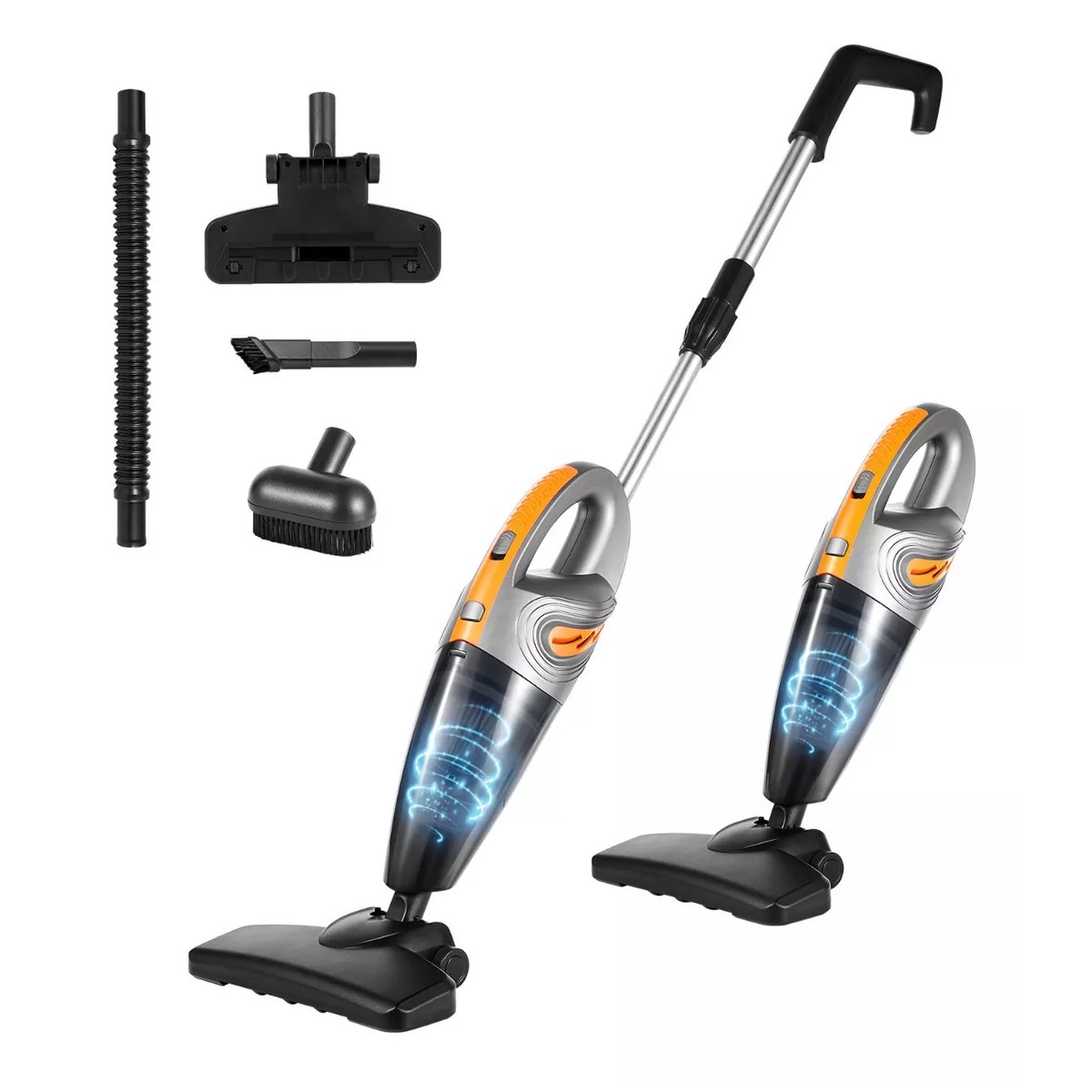 Aspiradora Inalambrica Aspirador Mano Portátil Dos En Uno Plateado