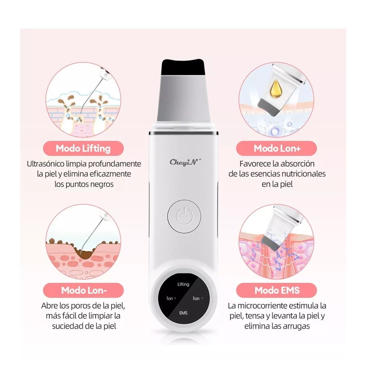 Limpiador Facial Espátula Ultrasónica