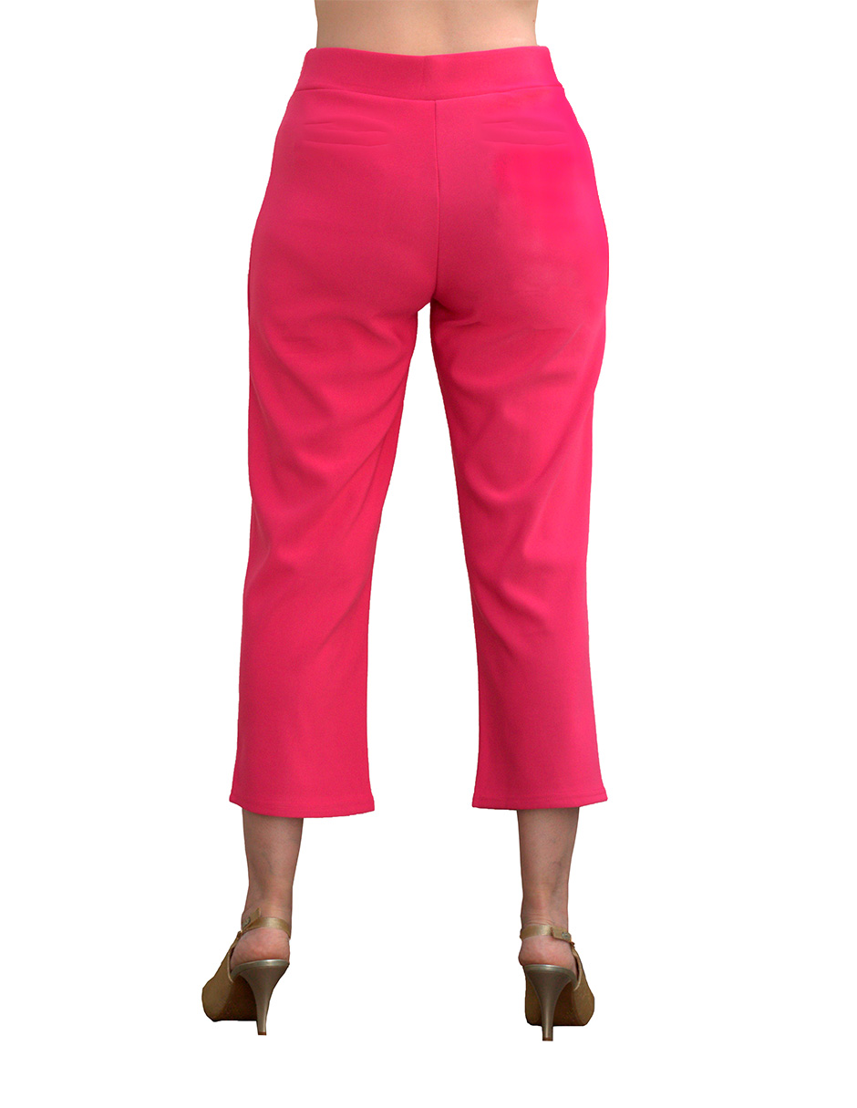 Pantalón Capri pesquero negro ILYS para mujer