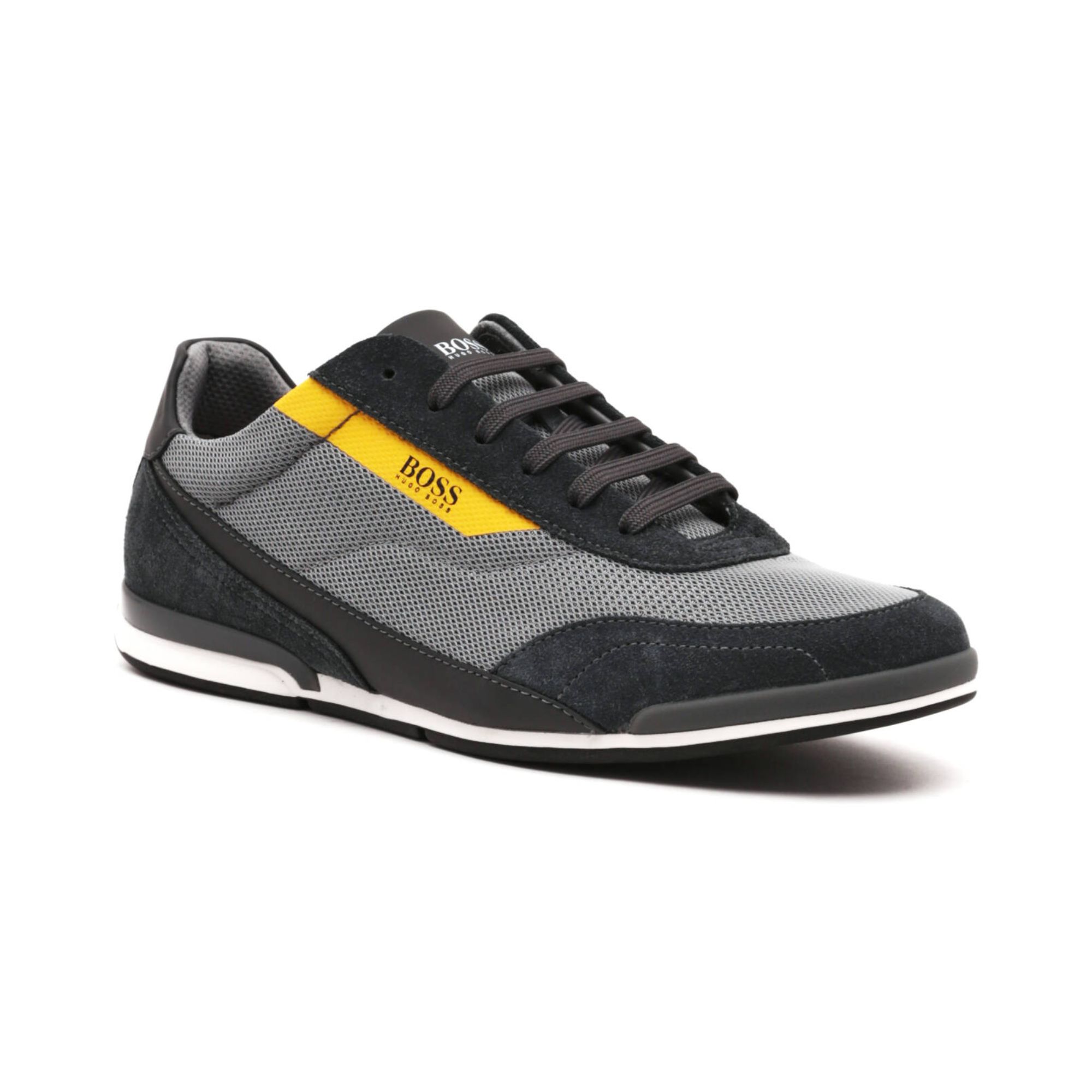 Tenis Hugo Boss Saturn Low Profile MXMT Gris Hombre Originales 50464407073