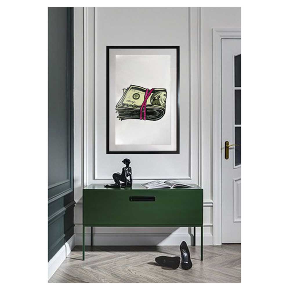 Cuadro decorativo moderno pintado totalmente a mano técnica acrílico