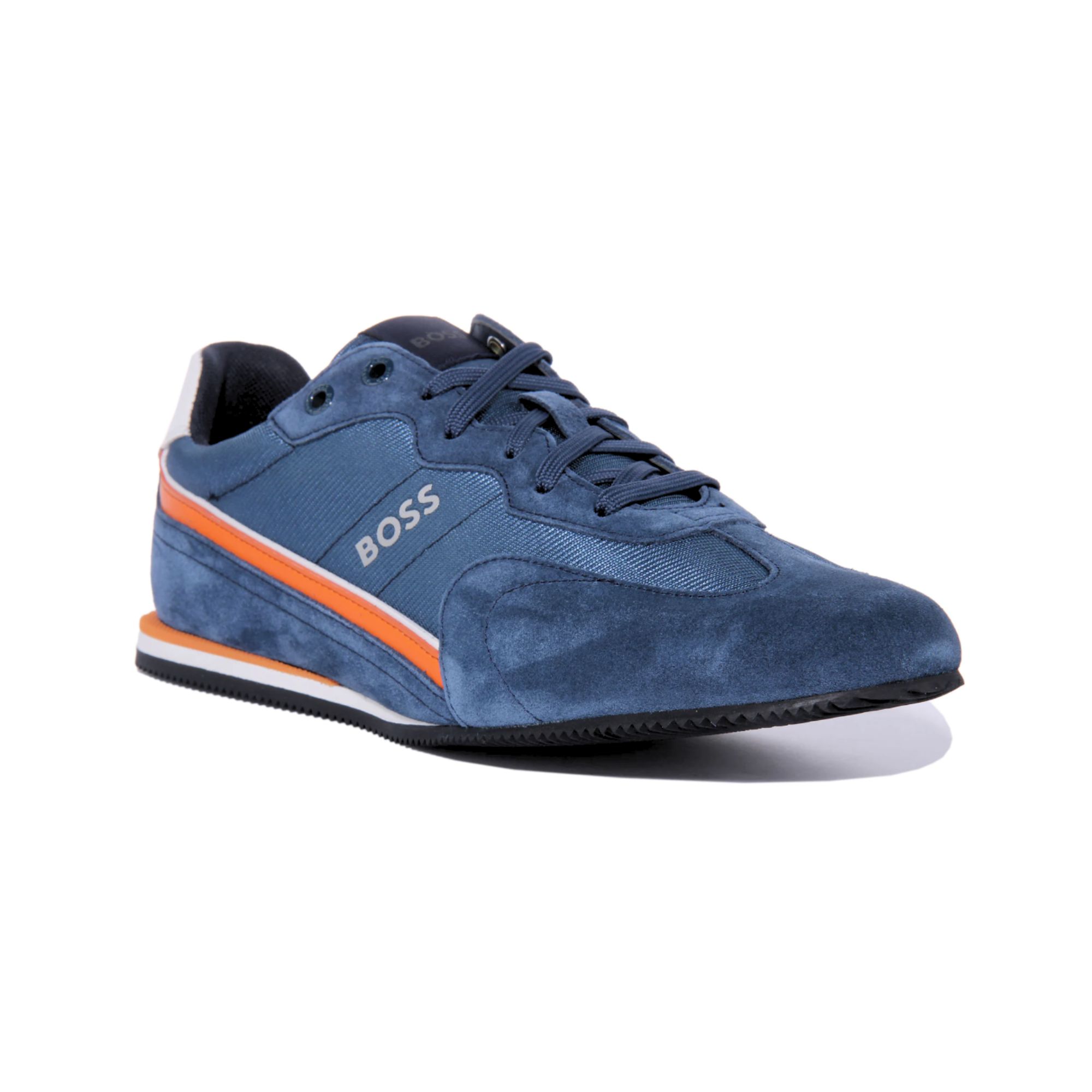 Tenis Hugo Boss Rusham Low Profile MXWT Azul Hombre Originales 50464551418