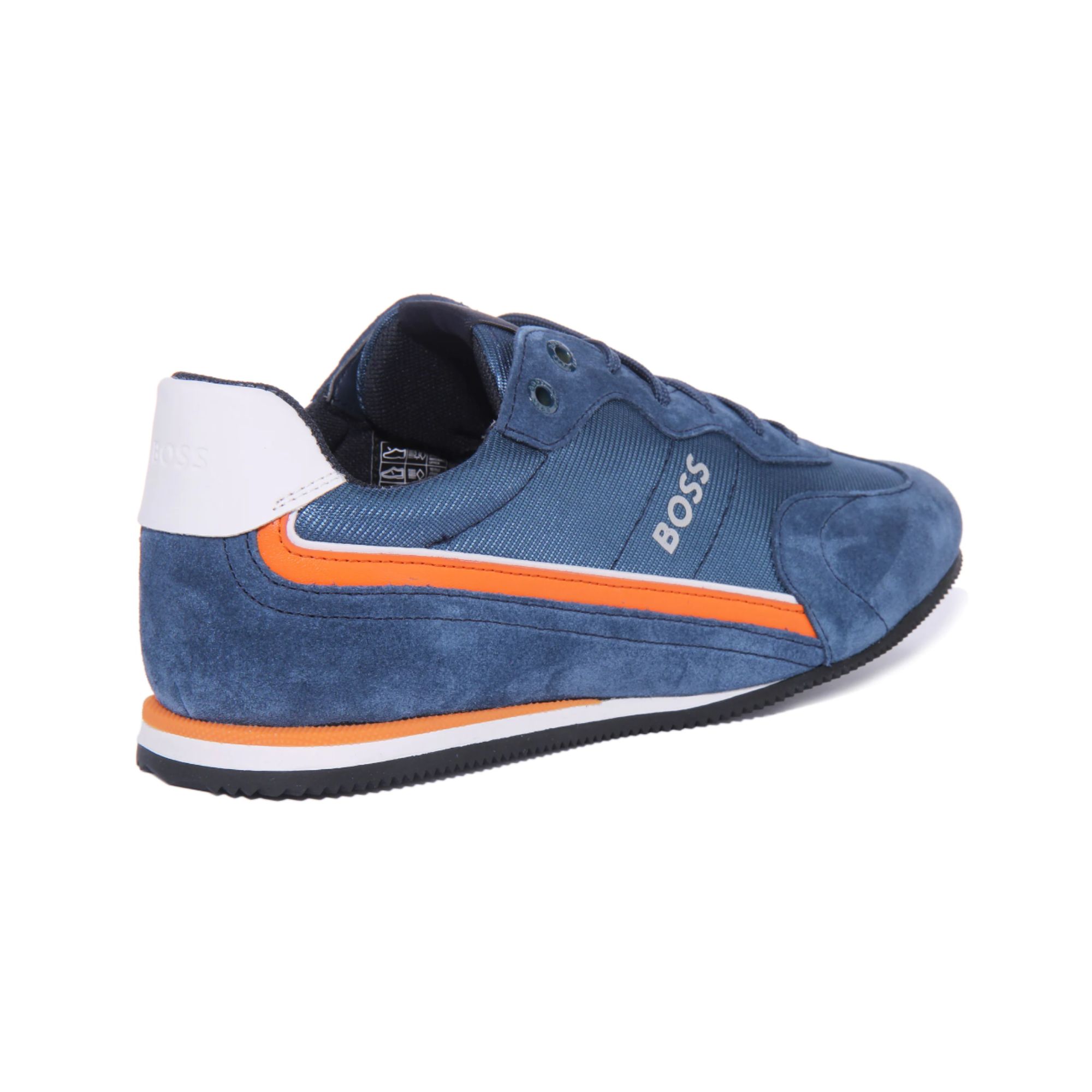 Tenis Hugo Boss Rusham Low Profile MXWT Azul Hombre Originales 50464551418
