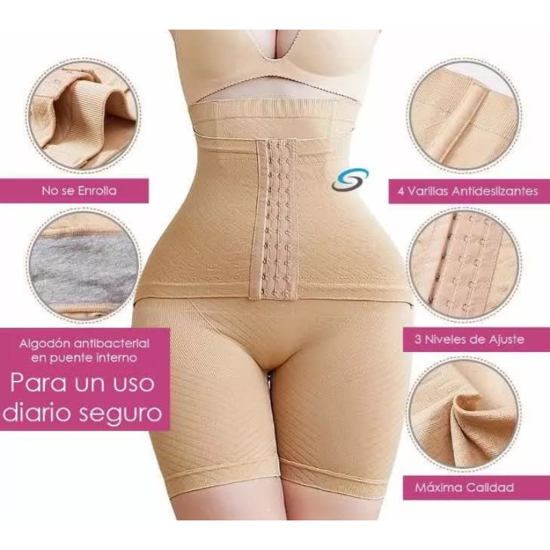Panty Faja Short Reductora Moldeadora Doble Compresión.