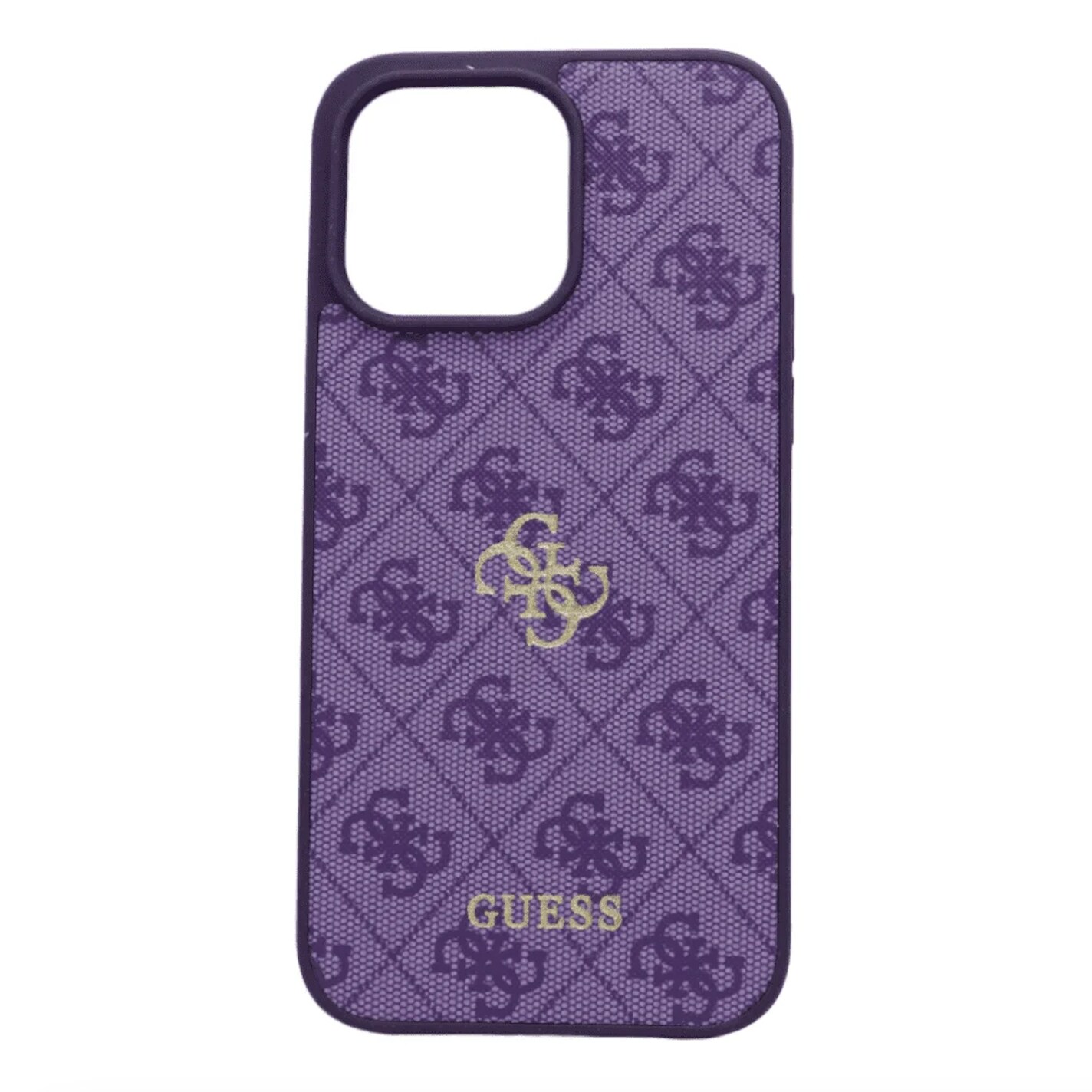 CASE GUESS IPHONE 14 PRO MORADO ESTUCHE PROTECTOR FUNDA EMBLEMATICA