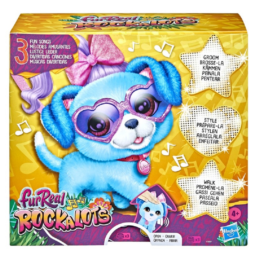 Mascota Electrónica Hasbro Furreal Rockalots Musical Color Azul